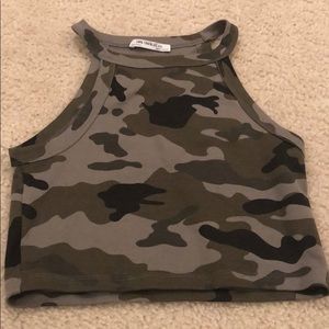 Camo halter top